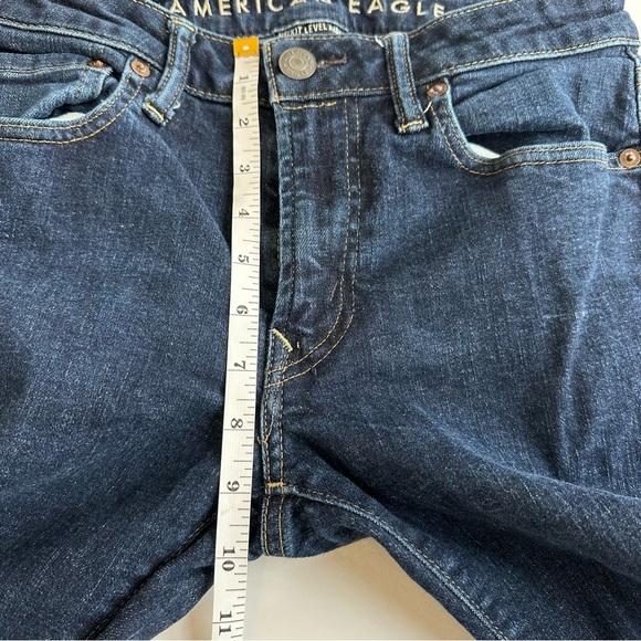 American Eagle Next Level Airflex Slim Straight Men’s Denim Jeans Dark 30 x 32 - Picture 4 of 9